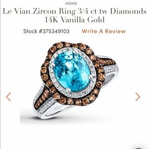 Le Vian Blueberry Zircon Ring with Diamonds